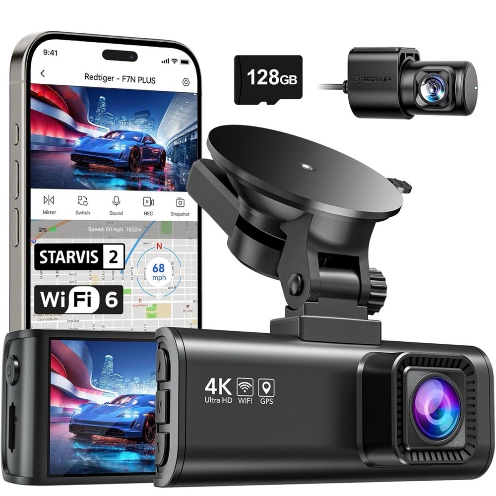 4K Ultra HD Dash Cam with WiFi and GPS